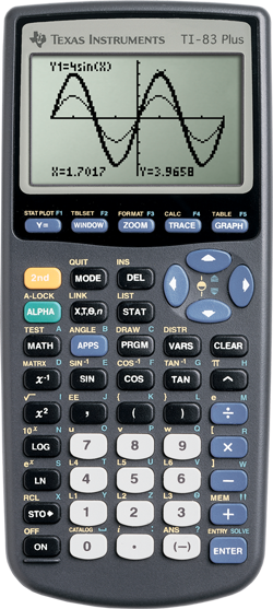 Texas Instruments TI-83 Plus calculator preview