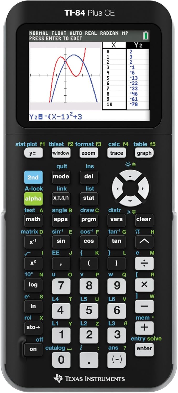 Texas Instruments TI-84 Plus CE calculator preview
